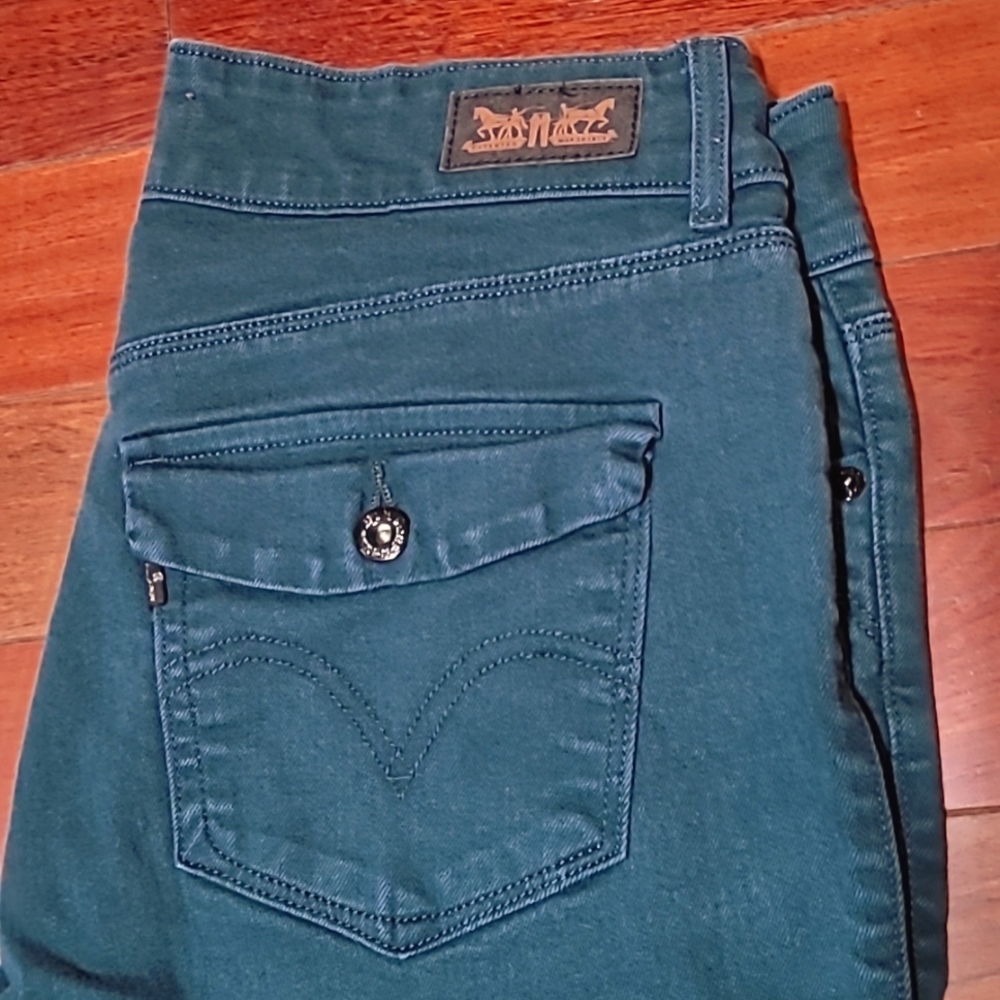Levi's Jeans straight leg size 10 M Green